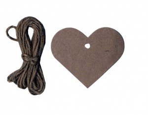 12 étiquettes kraft - 5,5 cm - Artemio