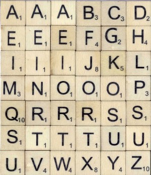 Alphabet majuscule - 42 pièces - bois - Artemio