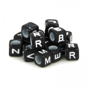 300 perles alphabet - plastique 6 mm - Artemio