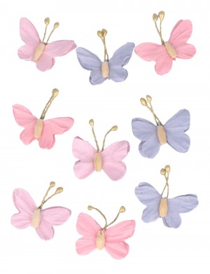 9 papillons papier - Artemio