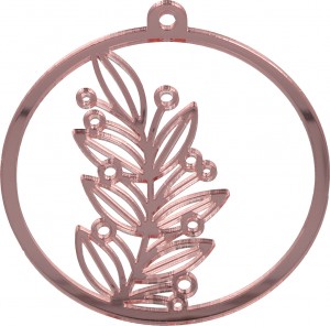 Silhouette feuille bicolore miroir - Artemio