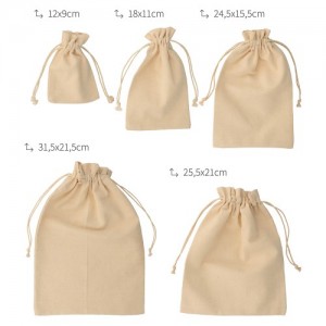 5 pochettes écru - toile - Artemio