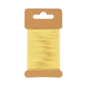 Fil de coton ciré jaune  10 m - Artemio