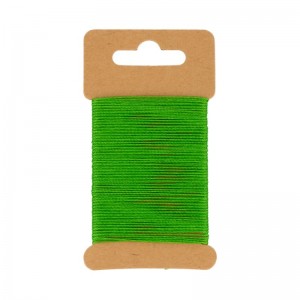Fil de coton ciré vert  10 m - Artemio