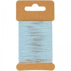 Fil ciré bleu pailleté  10 m - Artemio