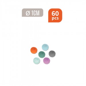 6 Pompons couleurs 4 cm- Artemio