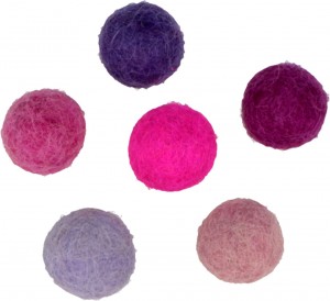 60 pompons en laine feutrée 1 cm - Artemio