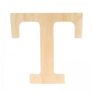 Lettre T - 11.5 cm - bois - Artemio