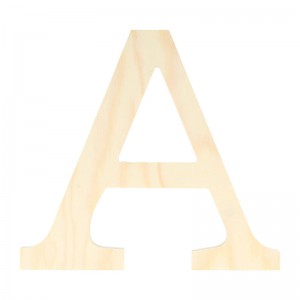 Lettre A - 19 cm - bois - Artemio