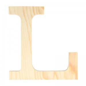 Lettre L - 19 cm - bois - Artemio