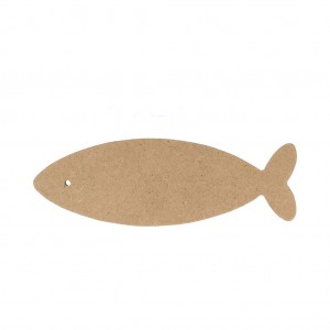 Silhouette poisson 25x8,5x0,6 cm MDF - Silhwood