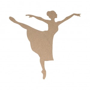 Silhouette danse 15x14 cm MDF - Silhwood
