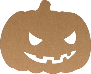 Silhouette citrouille - 25x20,5 cm - MDF - Silhwood