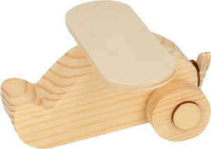 Avion 10x10x5 cm - bois - Artemio