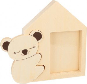 Cadre photo maison 19,5x18 cm - bois - Artemio