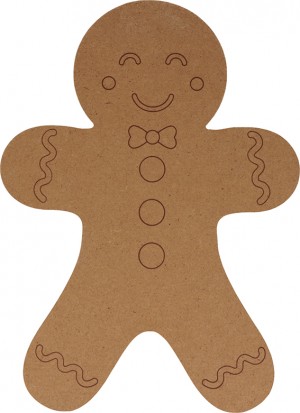 Silhouette gingerbread 25x18 cm MDF - Silhwood