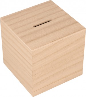 Tirelire cube 8,5x8,5x8,5 cm - Artemio