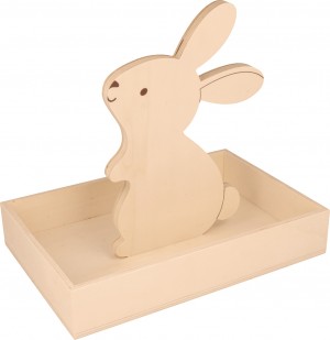 Plateau rectangulaire 25x17x4,5 cm bois - Artemio