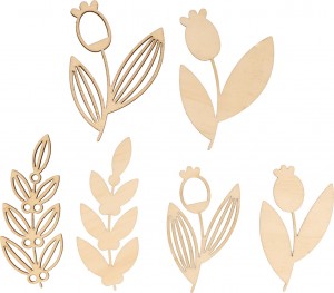 6 silhouettes feuillages - Artemio