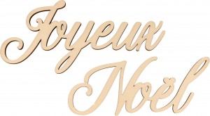 Joyeux Noël - mots en bois - Artemio