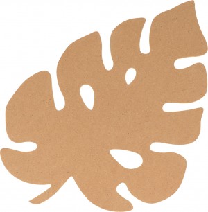 Silhouette feuille 19x25 cm MDF - Silhwood