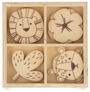 4x3 silhouettes jungle 3,5x0,2 cm - Artemio