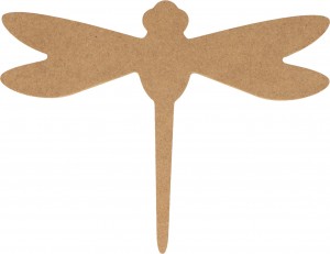 Silhouette libellule 11,5x15 cm - MDF - Silhwood