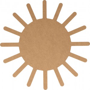 Silhouette soleil 25x25 cm - MDF - Silhwood