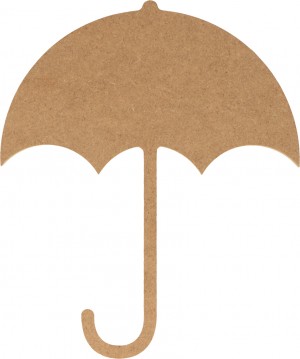 Silhouette parapluie 12,5x15 cm - MDF - Silhwood