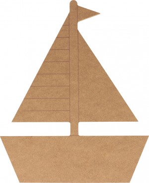 Silhouette voilier 20x25 cm - MDF - Silhwood