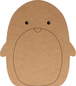 Silhouette pingouin 22x25 cm - MDF - Silhwood