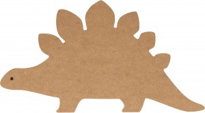 Silhouette dinosaure 27x15 cm - MDF - Silhwood