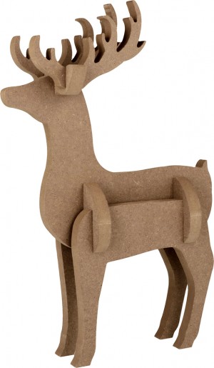 Silhouette 3D cerf 20x30 cm - MDF - Silhwood