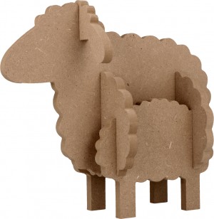 Silhouette 3D mouton 36x30 cm - MDF - Silhwood