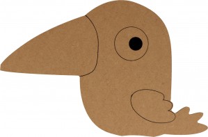 Silhouette corbeau 25x16 cm - MDF - Silhwood