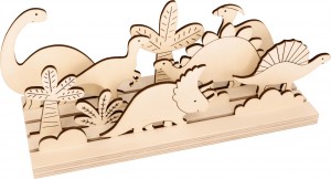 Kit silhouettes en bois palmiers - Artemio