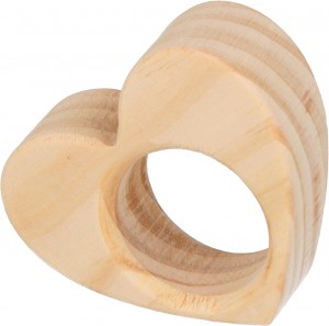 6 ronds de serviette en bois 4,5 cm - Artemio