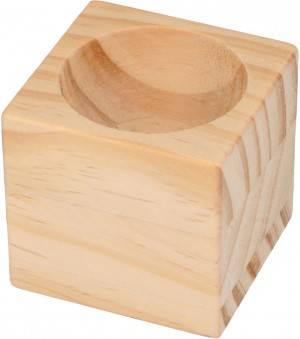 6 coquetiers en bois 5x5 cm - Artemio