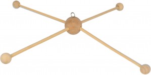 Mobile en bois 28 cm - Artemio