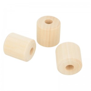 3 perles cynlindriques en bois 2,8 cm - Artemio