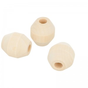3 perles  en bois 3 cm - Artemio