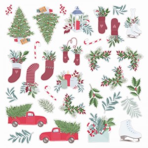 Die-cuts papier foil Xmas time - Artemio