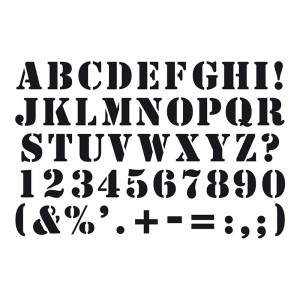 Pochoir alphabet 10x15 cm - Artemio