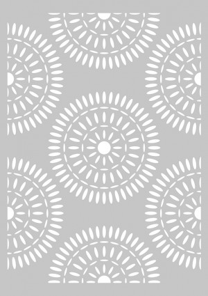 Pochoir rosace - 21x29,7 cm - Artemio