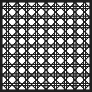Pochoir rotin 15x15 cm - Artemio