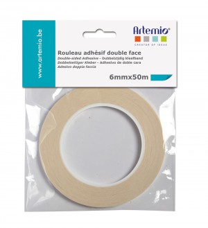 Rouleau adhésif double face 6 mm X 50 m  - Artemio
