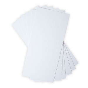6 cartons Mat board white - 15,2x33 cm - Sizzix
