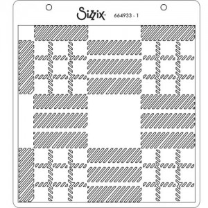 Layered stencils tartan - Sizzix