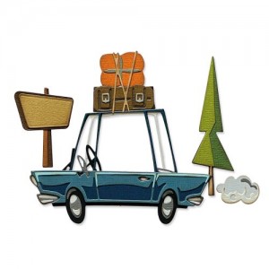 Thinlits die Colorize road trip - Sizzix