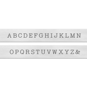 27 tampons d'estampage alphabet - ImpressArt